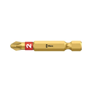 Wera 1/4" Bits, E6, BiTorsion Diamond Coated, Phillips, 50 mm Long (851/4 BDC 50)