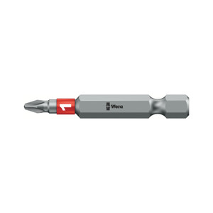 Wera 1/4" Bits, E6, BiTorsion, Phillips, 50 mm Long (851/4 BTZ 50)