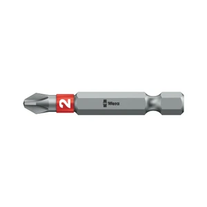 Wera 1/4" Bits, E6, BiTorsion, Phillips, 50 mm Long (851/4 BTZ 50)