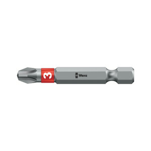 Wera 1/4" Bits, E6, BiTorsion, Phillips, 50 mm Long (851/4 BTZ 50)
