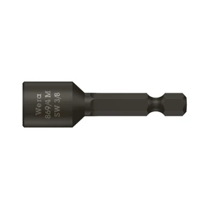 Wera 1/4" Bits, E6, Nut Setter, SAE, 50 mm Long (869/4 SAE)