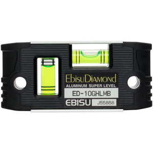 Ebisu G-Handy Mini Torpedo Level, 2-Way, Magnetic, Black, 100 mm / 4" (ED-10GHLMB)