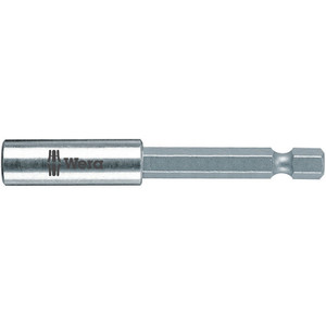 Wera 1/4" Bit Holder, E6, w/ Retaining Ring & Strong Magnet, 75 mm Long (899/4/1 1/4" x 75)