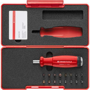 PB Swiss DigiTorque V02 Electronic Torque Screwdriver Set, 1.0-5.0 Nm, w/ ToolBox & 16 Bits (PB 9320.Set B3 CBB)