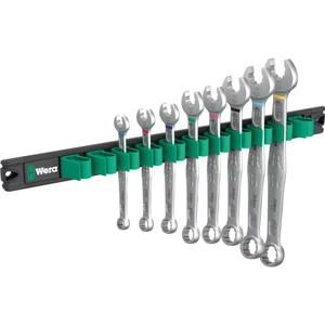Wera Joker Combination Wrench Set, SAE, 8 pcs w/ Magnetic Storage Rail (9642 Magnetic Rail 6003 Joker Imperial 1)