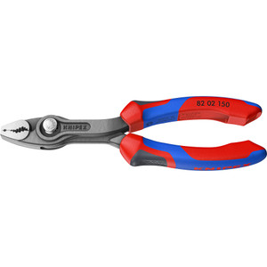 KNIPEX TwinGrip Slip Joint Pliers, Comfort-Grip, 6" (82 02 150)