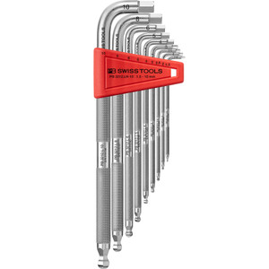 PB Swiss Knurled L-Key Set, Hex, 1.5-10 mm (PB 3212.LH-10)