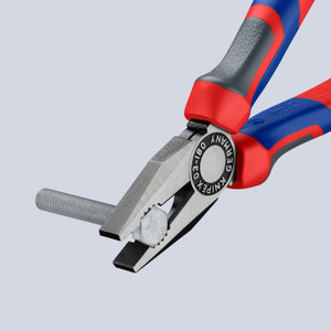 KNIPEX Combination Pliers, Comfort-Grip, 7" (03 02 180)