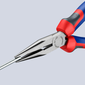 KNIPEX Long Nose Pliers, Snipe Nose w/ Side Cutter, Comfort-Grip, 6-1/4" (25 02 160)