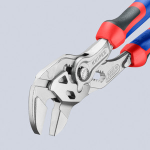 KNIPEX Pliers Wrench, Comfort-Grip, Chrome, 7" (86 05 180)