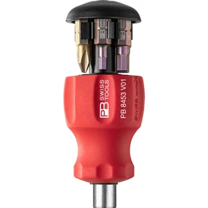 PB Swiss SwissGrip Insider Bit Driver, Stubby, w/ 6 Bits (PB 8453.V01)