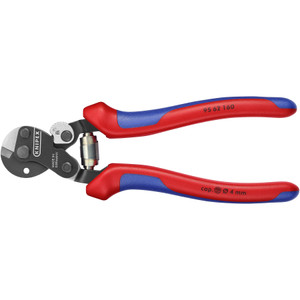 KNIPEX Wire Rope Cutters, Multi-Component, 6-1/4" (95 62 160) KNIPEX Wire Rope Cutters, Multi-Component, 6-1/4" (95 62 160)