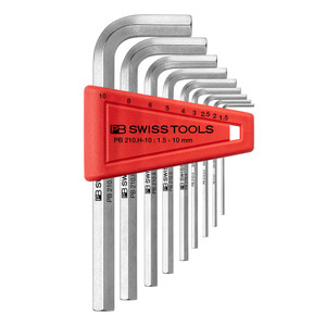 PB Swiss L-Key Set, Hex, 1.5-10 mm (PB 210.H-10) PB Swiss L-Key Set, Hex, 1.5-10 mm (PB 210.H-10)
