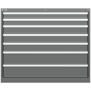 LISTA Stationary Cabinet, Shallow, 7 Drawer, 40.3" W 22.5" D 33.5" H (HS0750-0703F)