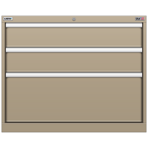 LISTA Stationary Cabinet, 3 Drawer, 34.3" W 28.5" D 27.6" H (EW0600-0301F)