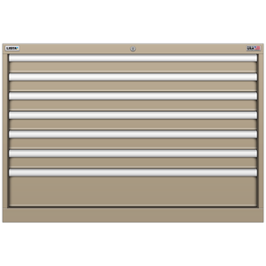 LISTA Stationary Cabinet, Shallow, 7 Drawer, 40.3" W 22.5" D 27.6" H (HS0600-0703F)
