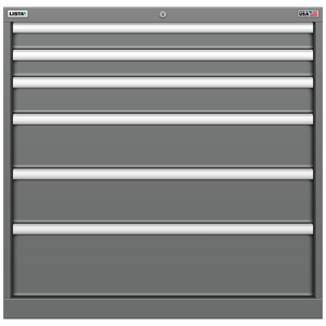 LISTA Stationary Cabinet, 6 Drawer, 34.3" W 28.5" D 33.5" H (EW0750-0601F)