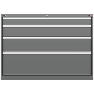 LISTA Stationary Cabinet, 4 Drawer, 47.0" W 28.5" D 33.5" H (MW0750-0402F)