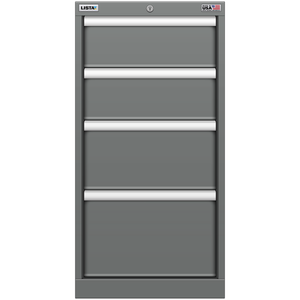 LISTA Stationary Cabinet, Shallow, 4 Drawer, 16.9" W 22.5" D 33.5" H (NS0750-0401N)