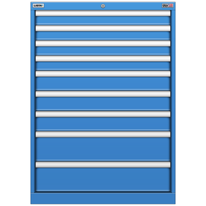 LISTA Stationary Cabinet, 9 Drawer, 28.2" W 28.5" D 39.4" H (SC0900-0901F)