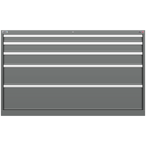 LISTA Stationary Cabinet, Shallow, 5 Drawer, 56.3" W 22.5" D 33.5" H (HT0750-0505F)