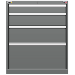 LISTA Stationary Cabinet, Shallow, 4 Drawer, 28.2" W 22.5" D 33.5" H (ST0750-0402F)