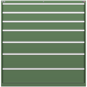 LISTA Stationary Cabinet, Shallow, 7 Drawer, 56.3" W 22.5" D 57.1" H (HT1350-0702F)