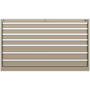 LISTA Stationary Cabinet, Shallow, 7 Drawer, 47.0" W 22.5" D 27.6" H (MS0600-0701F)