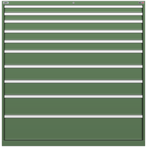 LISTA Stationary Cabinet, 10 Drawer, 56.3" W 28.5" D 57.1" H (DW1350-1002F) LISTA Stationary Cabinet, 10 Drawer, 56.3" W 28.5" D 57.1" H (DW1350-1002F)