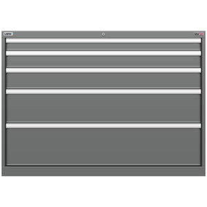LISTA Stationary Cabinet, Shallow, 5 Drawer, 47.0" W 22.5" D 33.5" H (MS0750-0505F)