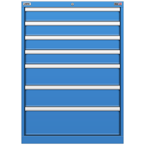 LISTA Stationary Cabinet, 7 Drawer, 28.2" W 28.5" D 39.4" H (SC0900-0702F)