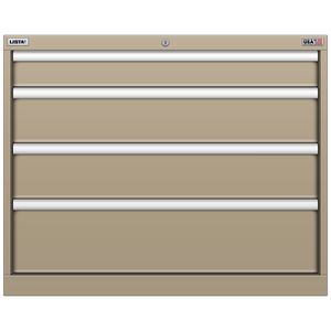 LISTA Stationary Cabinet, 4 Drawer, 34.3" W 28.5" D 27.6" H (EW0600-0402F)