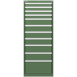 LISTA Stationary Cabinet, 11 Drawer, 22.2" W 28.5" D 57.1" H (MP1350-1103F)