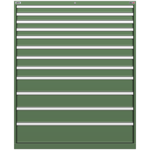 LISTA Stationary Cabinet, 12 Drawer, 47.0" W 28.5" D 57.1" H (MW1350-1201F)
