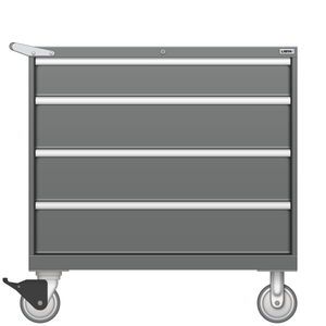 LISTA Mobile Cabinet, 4 Drawer, 40.3" W 28.5" D 41.5" H (HW0750-0404F-M) LISTA Mobile Cabinet, 4 Drawer, 40.3" W 28.5" D 41.5" H (HW0750-0404F-M)