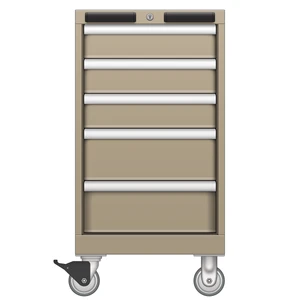LISTA Mobile Drawer Cabinet, 5 Drawer, 16.9" W 28.5" D 32.3" H (NW0600-0502N-M)