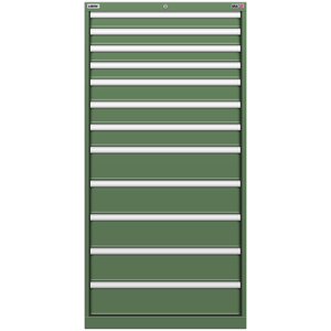 LISTA Stationary Cabinet, 12 Drawer, 28.2" W 28.5" D 57.1" H (SC1350-1234F)