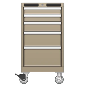 LISTA Mobile Drawer Cabinet, 5 Drawer, 16.9" W 28.5" D 32.3" H (NW0600-0501N-M)