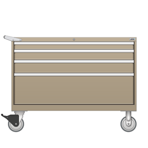 LISTA Mobile Cabinet, Shallow, 4 Drawer, 47.0" W 22.5" D 35.6" H (MS0600-0401F-M)