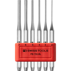 PB Swiss Parallel Pin Punch Set, 6 pcs (PB 755.BL) PB Swiss Parallel Pin Punch Set, 6 pcs (PB 755.BL)