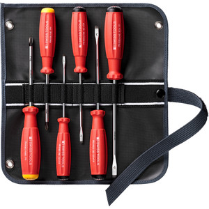 PB Swiss Classic VDE Screwdriver Set, Slotted & Phillips, 6 pcs in