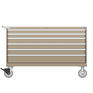LISTA Mobile Drawer Cabinet, 6 Drawer, 56.3" W 28.5" D 35.6" H (DW0600-0601F-M)