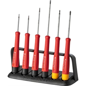 PB Swiss SwissGrip Precision Screwdriver Set, Slotted & Phillips, 6 pcs w/ Storage Rack (PB 8641)