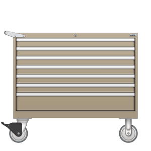 LISTA Mobile Cabinet, 7 Drawer, 40.3" W 28.5" D 35.6" H (HW0600-0703F-M) LISTA Mobile Cabinet, 7 Drawer, 40.3" W 28.5" D 35.6" H (HW0600-0703F-M)