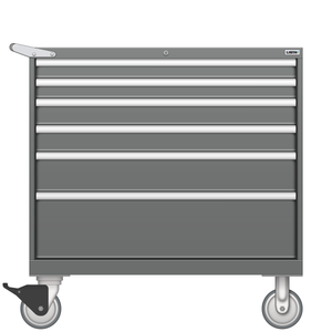 LISTA Mobile Cabinet, 6 Drawer, 40.3" W 28.5" D 41.5" H (HW0750-0602F-M)