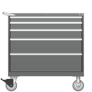 LISTA Mobile Cabinet, 5 Drawer, 40.3" W 28.5" D 41.5" H (HW0750-0505F-M)
