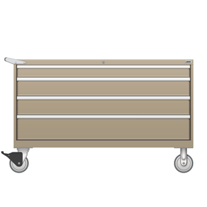 LISTA Mobile Cabinet, 4 Drawer, 56.3" W 28.5" D 35.6" H (DW0600-0402F-M) LISTA Mobile Cabinet, 4 Drawer, 56.3" W 28.5" D 35.6" H (DW0600-0402F-M)