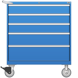 LISTA Mobile Cabinet, 5 Drawer, 40.3" W 28.5" D 47.4" H (HW0900-0501F-M) LISTA Mobile Cabinet, 5 Drawer, 40.3" W 28.5" D 47.4" H (HW0900-0501F-M)