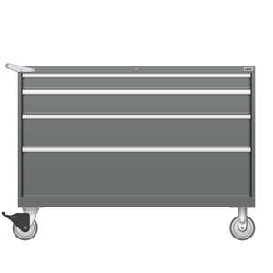 LISTA Mobile Cabinet, 4 Drawer, 56.3" W 28.5" D 41.5" H (DW0750-0402F-M) LISTA Mobile Cabinet, 4 Drawer, 56.3" W 28.5" D 41.5" H (DW0750-0402F-M)