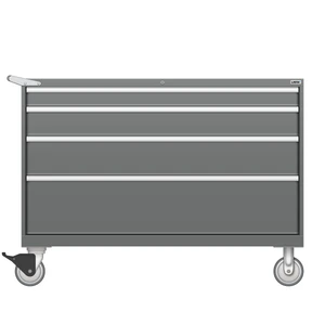 LISTA Mobile Drawer Cabinet, 4 Drawer, 56.3" W 28.5" D 41.5" H (DW0750-0402F-M)